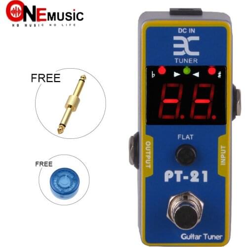 Eno EX Micro PT-21 Guitar Tuner Pedal Tuner Effect Compact Small Size For TC Electronics + Free Connector
