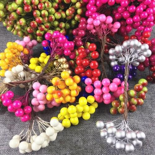 Hot sale Retro Foam berries flower simulation of the design of the material to do DIY garland wreath ornament accessories JG001