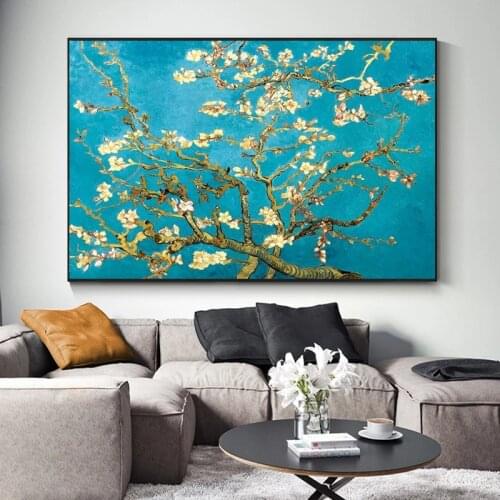 Almond Blossom Canvas Paintings by Van Gogh Impressionist Flowers Wall Art Posters And Prints Canvas Picture For Living Room