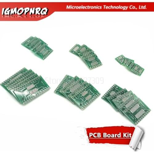 30PCS PCB Board Kit SOP24 SOP8 SOP14 SOP16 SOP20 SOP28 SMD Turn To DIP Adapter Converter Plate SOP 8 14 16 20 24 28