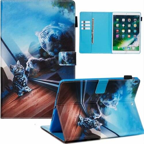 Cartoon Leather Tablet Protective Case For IPad Aie 3 Pro 10.5 inch 2019 Holder Auto Sleep Wake Up Shell Stand Cover Coque+pen