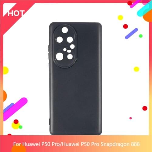 P50 Pro Case Matte Soft Silicone TPU Back Cover For Huawei P50 Pro Snapdragon 888 Phone Case Slim shockproof