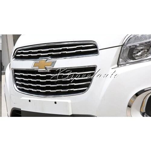 Free Shipping 6 PCS Chromed Special Grill Grille Trim For Chevrolet Chevy TRAX 2014-2016
