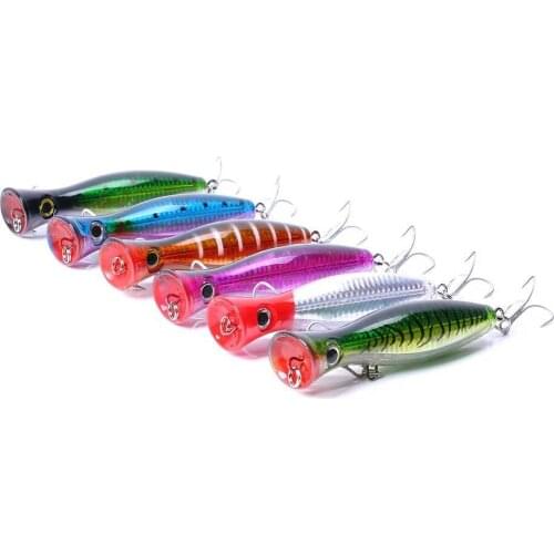 New 1pcs 13cm 42g Big Hard Lure 6 Colors Top Water Fishing Lures Popper Crankbait