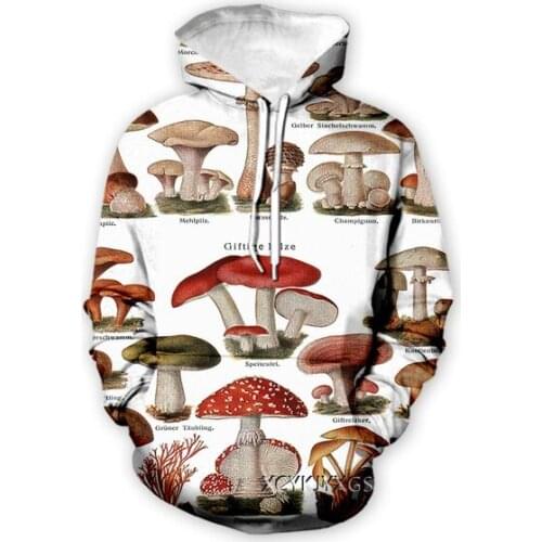 New Mushroom Art 3D Print Causal Clothing Fashion Men Women Tracksuits Crewneck Hoodies Plus size S-7XL harajuku hoodies
