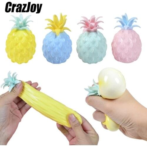 Funny Soft Pineapple Ball Stress Reliever Toys Fidget Squishy Anti Stress Autism Creativity Sensory For Child Adult Toy Gift Kid