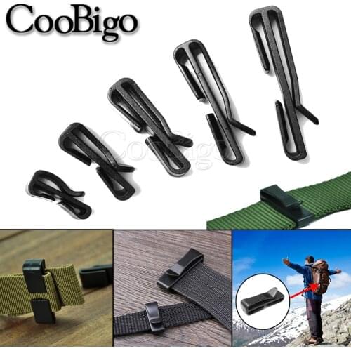 12pcs/pack Quick Slip Keeper Buckle clip Slider Black For Molle Tactical backpack Adjusting strap webbing 20/25/32/38/49mm