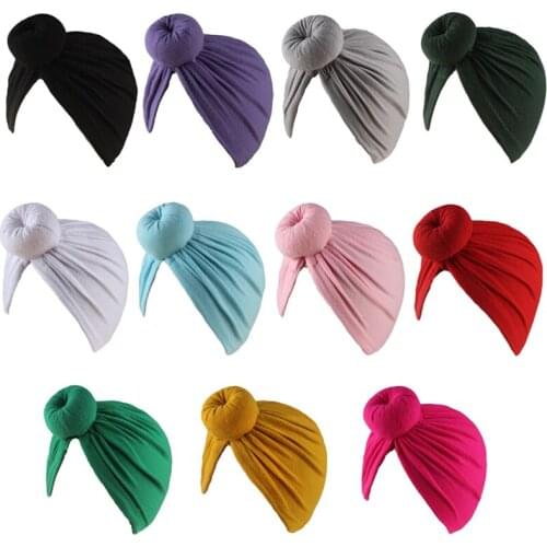 Women Donut Turban Caps Cotton Chemo Hat Islamic Headscarf Hat Female Headband Turbans Muslim Cap Chemotherapy Cap