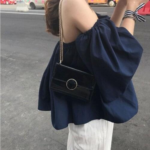 Off-Shoulder Collar Loose Shirt Summer Blouse Women Blusas Ropa De Mujer