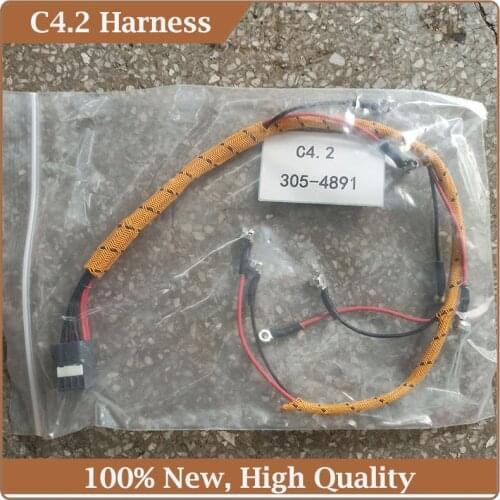 Excavator CAT 312D E312D Wiring Harness C4.2 Engine Injector Wire Harness 305-4891 3054891 For Caterpillar