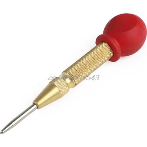 1PC Spring Loaded Automatic Center Pin Punch Hole Impact with Protective Sleeve R23 Whosale&DropShip