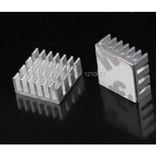 50 pieces lot 14x14x6mm Aluminum Heatsink Radiator Heat Sink For IC Chip