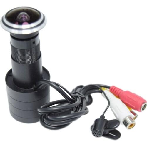 Audio 700TVL SONY Effio-E 4140+811 Small 175 Degree Wide Angle Access Control Eye Door Camera CCTV Security Camera for 960H DVR