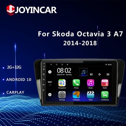 2Din Android 10.1 Car Radio for SKODA Octavia 3 A7 2014-2018 Stereo Multimedia Player Navigation GPS Carplay WIFI Head Unit