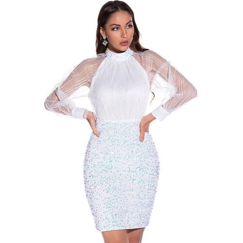 BAZIIINGAAA Beach Evening Dresses Long Woman Gown 2021 Sequins Vestidos de discoteca Parties Sexy Clubbing Prom Party Gowns