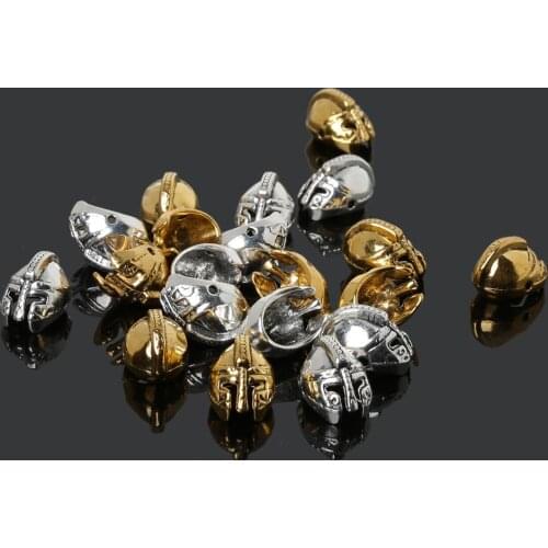 2020 10pcs/lot Metal Charms Roman Warrior Gladiator Helmet Beads Spacer Beads For DIY Bracelet Jewelry Making Accessories