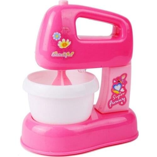 Baby Kitchen Toys Set Children Pretend Play Toy Educational Pink Electric Blender Mixer Toys Playset for Girls 3 Years Gifts