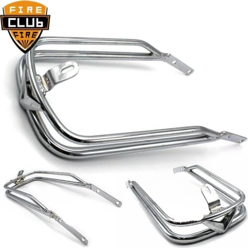For Harley Touring Chrome FLH FLHT FLHTC 1986-2013 Motorcycle Chrome Front Fender Rail Bumper Trim