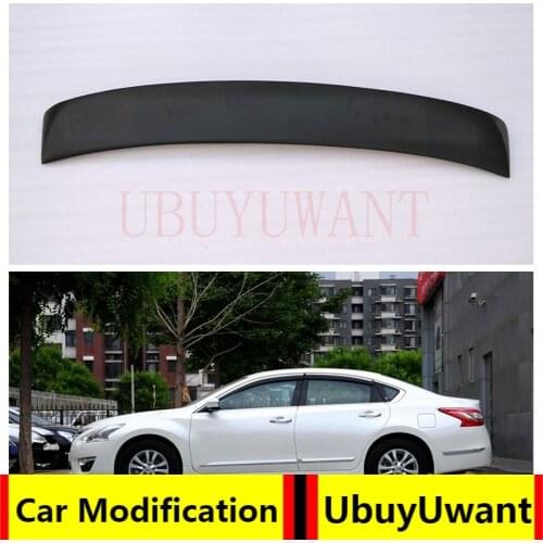 For Nissan Altima Teana Rear Roof Spoiler FRP Material Primer Color Car Tail Wing Decoration For AltimaTeana 2013 2014 2015 2016