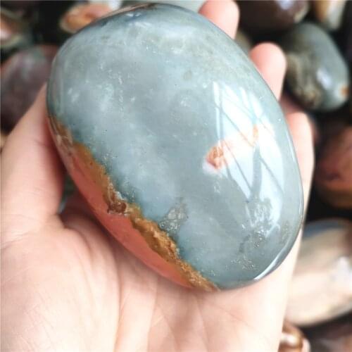Hot Ocean palm stones natural mineral crystals massgae quartz gemstones chakra energy healing gift sale