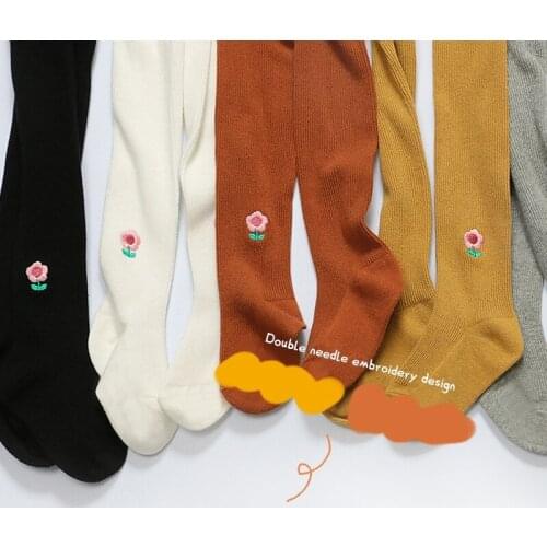 Baby girls tights Childrens cotton stocking kids pantyhose twist for autumn winter open-crotch