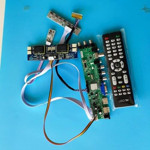 Kit for LM170E03-TLL3/LM170E03-TLL4 Digital LCD AV TV USB DVB-C DVB-T 30pin Controller board Panel HDMI VGA 4 CCFL 1280X1024 17"