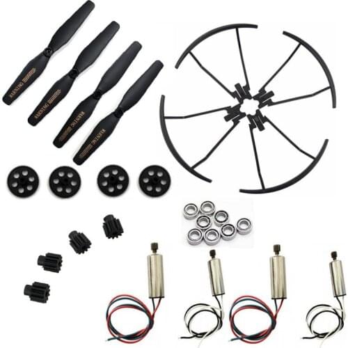 VISUO XS809S Battles Sharks Drone RC Quadcopter Spare Parts Engines motor blade Main gear Propeller Guard Ring Upgrade Bearing