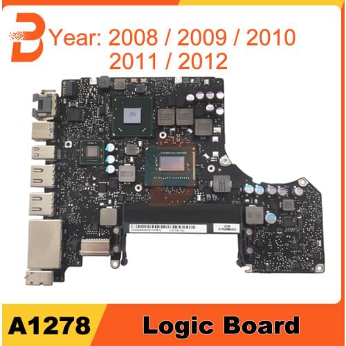 Original Motherboard For Macbook Pro 13" A1278 Logic Board With 2008 2009 2010 2011 2012 Years