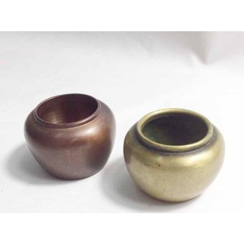 Mini Copper incense burner Chinese lucky word cover Brass Censer Buddhism Incense Holder Home Tea house Yoga Studio