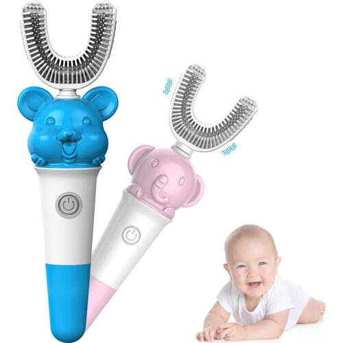 DIOZO Mouse Childrens Toothbrush Smart Electric Toothbrush 3-12 age Soft Hair Small Brush Head Baby Waterproof Oral Cleaning