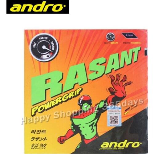 Andro RASANT PG POWERGRIP Pimples In Table Tennis Rubber Pips-In Ping Pong Sponge Tenis De Mesa