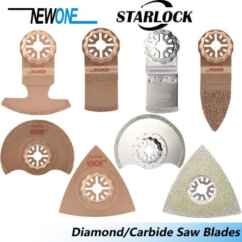 NEWONE Starlock Carbide/Diamond Saw Blades for Oscillating Tool ,Multifunctional Saw Blades For Cutting Ceramic Tiles