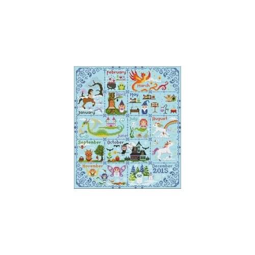 NN xiaoyi cotton self-matching cross stitch Cross stitch RS cotton comes with Magical biological calendar