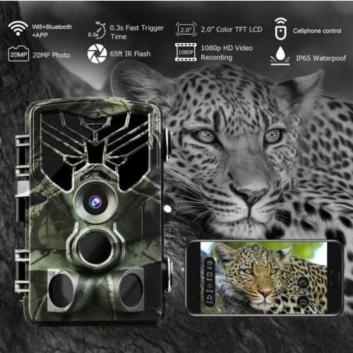 40M Wireless Hunting Cameras Wifi Bluetooth Trail Camera 1080P 20MP Waterproof Monitoring Infrared Heat Sensing Night Vision