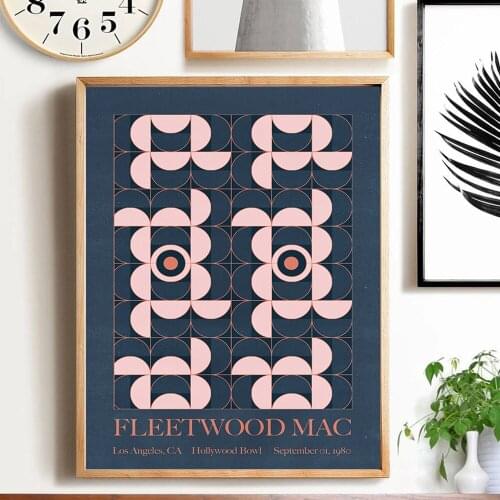 Fleetwood Mac gig poster popular music album hip hop rap star art painting canvas poster wall home decoration hight quality home