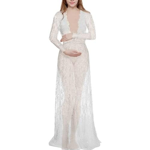 Photo Session Props Photography Props Maternity Gown Lace Maternity Dress Fancy Shooting Photo Women Clothes Pregnant Dress Plus