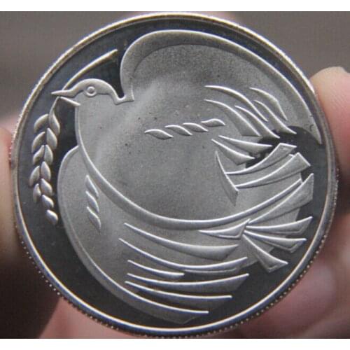 British Peace Dove 40mm Commemorative Silver Plated Coin Souvenir Challenge Collectible Coins Collection Art Craft