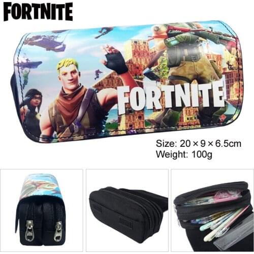 Student Pencilcase Fortnite Pencil Case Kids Big Capacity Pencils Bag Stationery School Supplies Anime Game Toys for Children