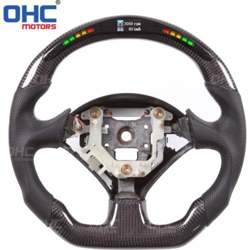 Real Carbon Fiber LED Steering Wheel compatible for S2000 Custom