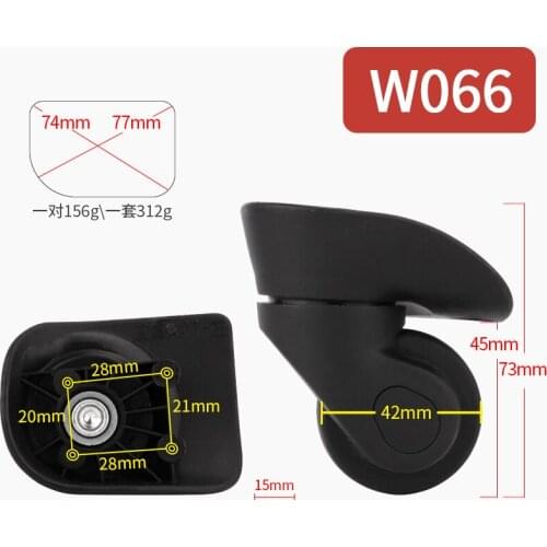 Luggage universal wheel accessory wheel air luggage pulley caster shock absorber reinforcement mute replacement repair part