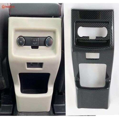 For Ford EDGE PLUS 2021 Interior Accessories Car Rear Armrest Air Outlet Trim Panel Cover ABS Interior Decoration