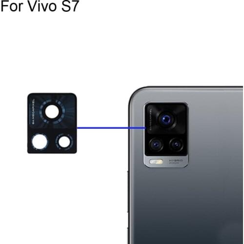 High quality For Vivo S7 Back Rear Camera Glass Lens test good For Vivo S 7 Parts Replacement VivoS7