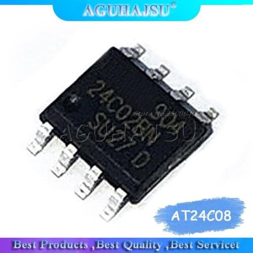 10PCS AT24C08 SOP8 AT24C08BN SOP 24C08 SOP-8 SMD new and original IC