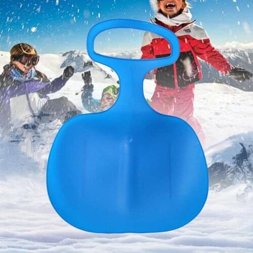 2Pcs/Set Snow Sled Board Anti-skid Design Grass Slider Stable Base Handle Design Sand Slider Children Snow Sled Sledge for Kids