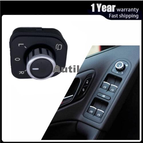 5ND959565 Electric Wing Mirror Adjuster Switch Rear View Mirror Control Knob Button For VW GOLF JETTA RABBIT TIGUAN CC EOS