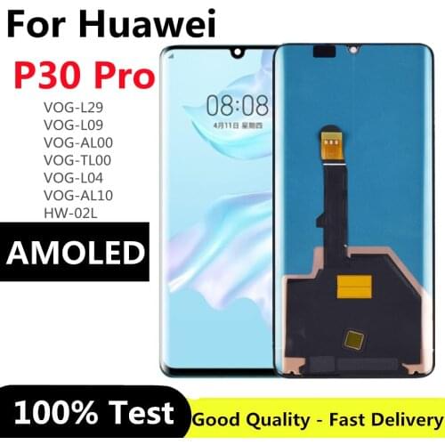 6.47" For HUAWEI P30 Pro LCD VOG-L29 VOG-L09 VOG-AL00 VOG-TL00 VOG-L04 VOG-AL10 HW-02L Touch Screen Digitizer for P30 Pro lcd