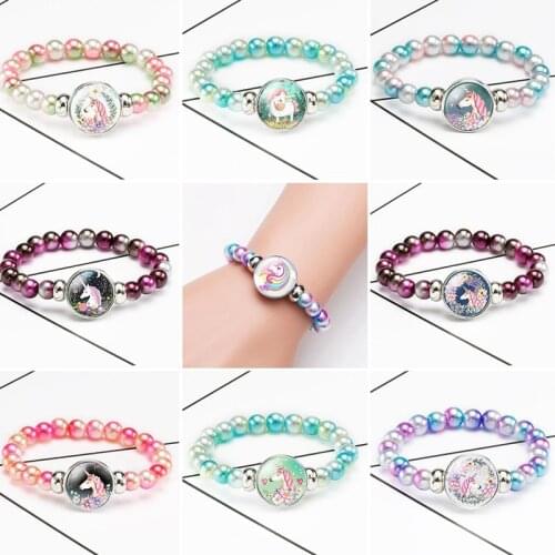Unicorn Bracelet Unicorn Birthday Party Decoration Kids Unicorn Party Supplies Baby Shower Party Favor Gifts Unicornio