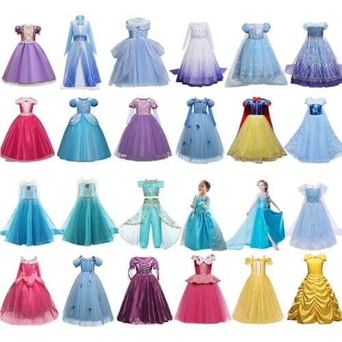 Kids Dress For Girls Fancy Cosplay Princess Costume Halloween Carnival Party Dress Up Children Christmas Clothes 4 7 8 9 10 Year
