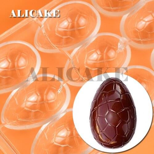 1-3 Pcs Set Polycarbonate Chocolate Mould Easter Egg Molds Tray Form for Chocolate Mould Baking Mold Pastry Bakeware Tools