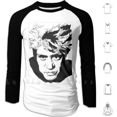 Pedro Almodovar Hoodie Long Sleeve Almodovar Pedro Movies Film Black And White B N Moviemaker Film Artist Actor